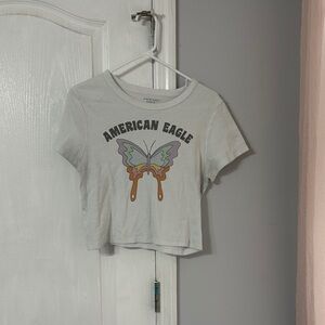 American Eagle Light Gray Tee